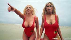Big Tits Girls Baywatch Video XXX Beach Porn